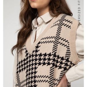 Herringbone Sweater Vest • WORN ONCE